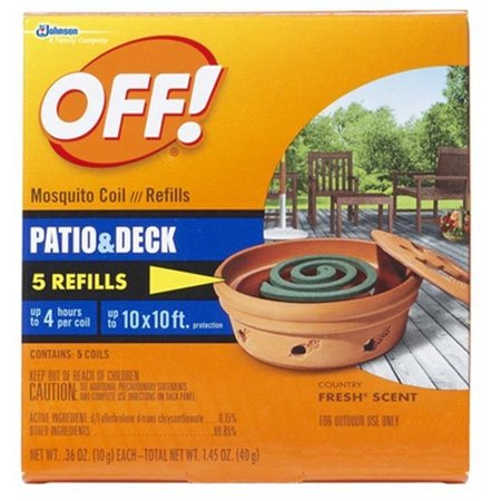 Off! Off 75203 6 Count; Mosquito Coil Refill 141227